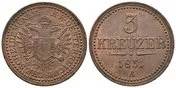 3 Krejcar 1851 A