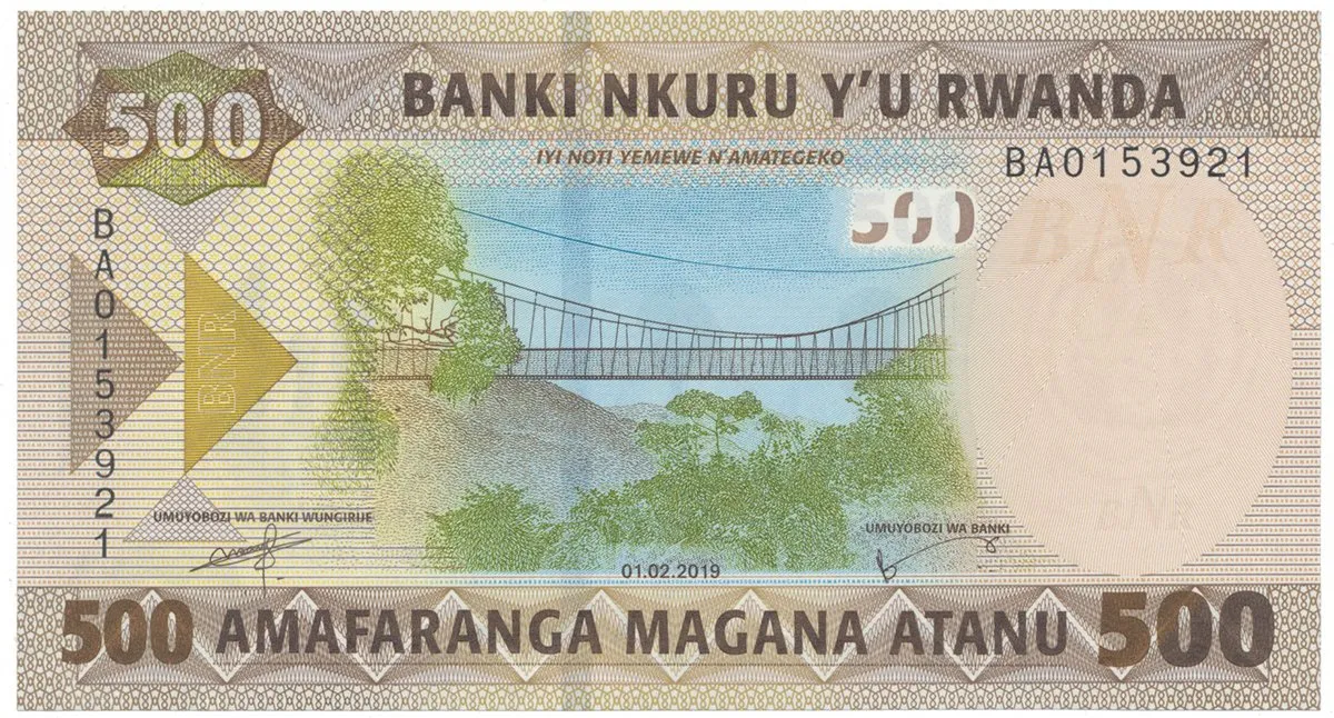 Rwanda, 500 Francs 2019, P.42a