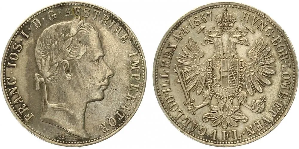 Rakouská a spolková měna, 1857 - 1892 — 1
