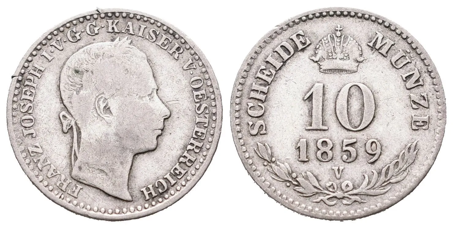 10 Krejcar 1859 V
