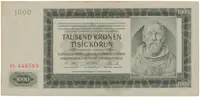 1000 Koruna 1942, II. vydání, série Fb, Hej.39a