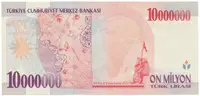 Turecko, 10.000.000 Lira (1999), P.214 - fotografie 2