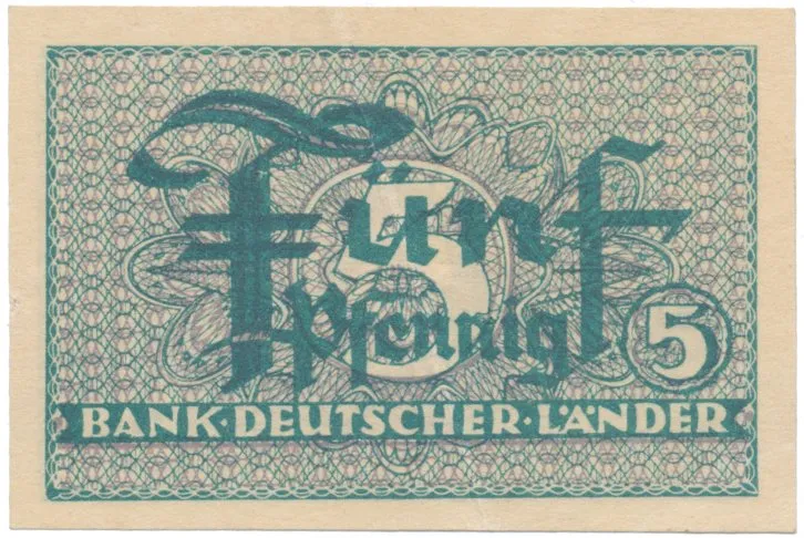 Německo - NSR, 5 Pfennig (1948), Ros.250a