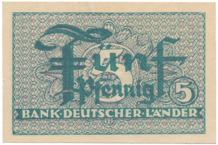Německo - NSR, 5 Pfennig (1948), Ros.250a