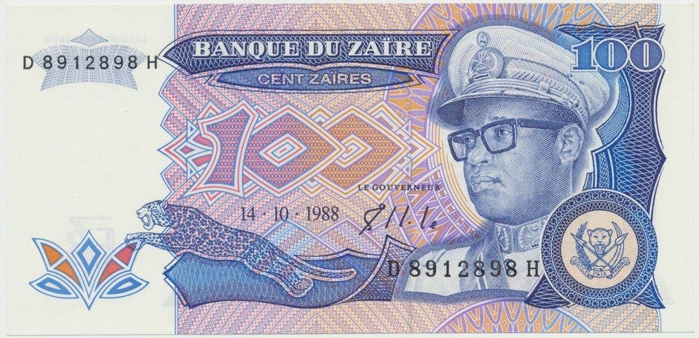 Zaire, 100 Zaires 1988, P.33