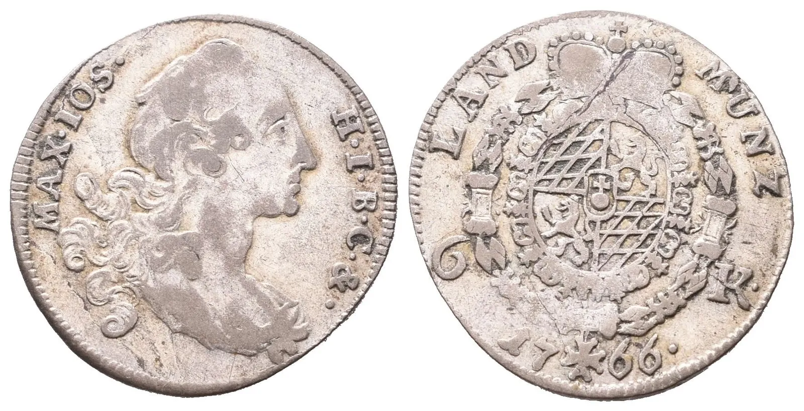 Bavorsko, 6 Krejcar 1766