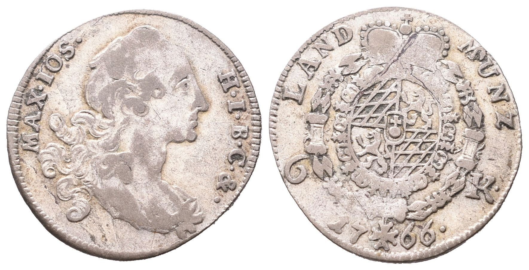 Bavorsko, 6 Krejcar 1766