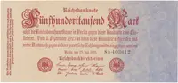 Německo, 500 000 Mark 1923, Ro.91b