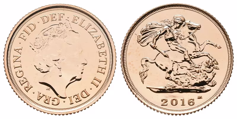 Velká Británie, 1/2 Sovereign 2016
