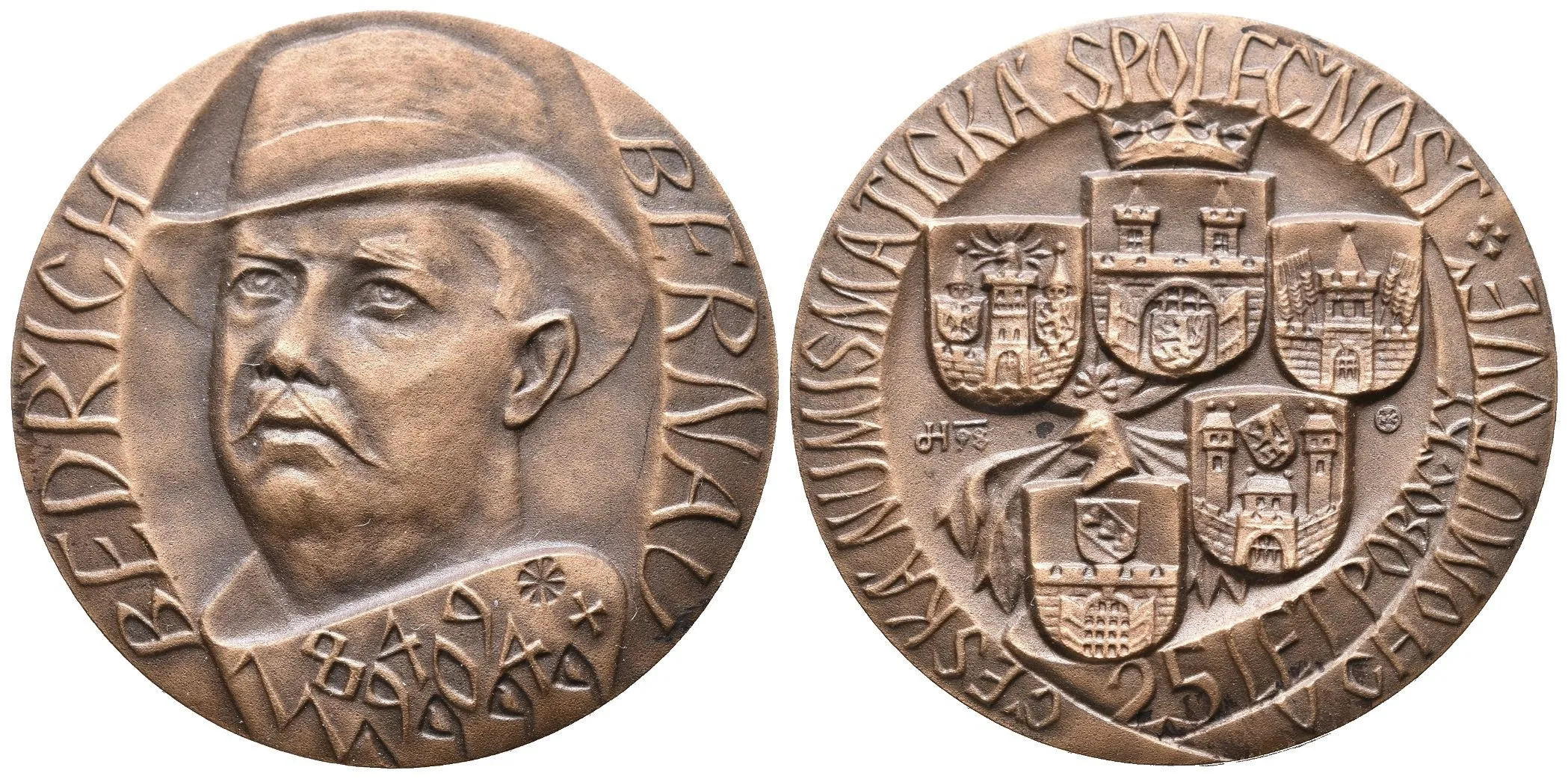 AE Medaile 1999 (Hvozdenský) - K 25. výročí pobočky ČNS a k 150. výročí — 1