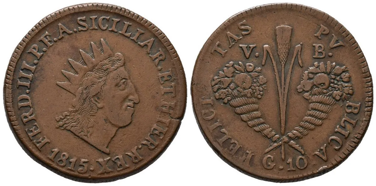 Itálie - Sicilie, Ferdinand III., 1759 - 1825 — 1