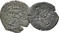 AE Trachy. Dvouhlavý orel / Stojící Car čelně, patina, ned., lehce napr._2 ks — 2
