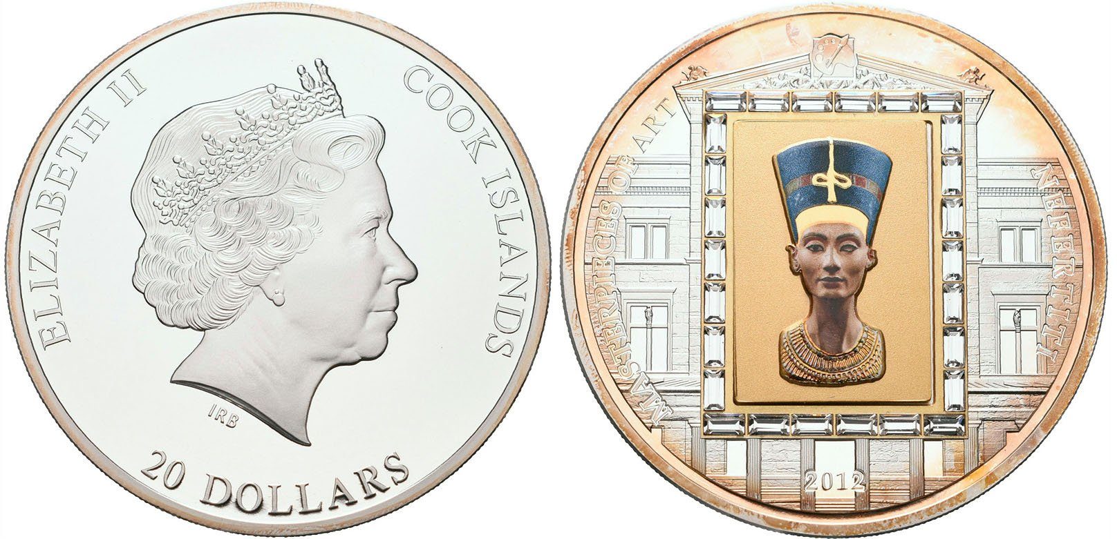 Cook Islands, 20 Dollars 2012 - Nefertiti