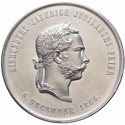 AE Medaile 1864 (Pittner) - K oslavám 100. výročí založení spolku pro vdovy