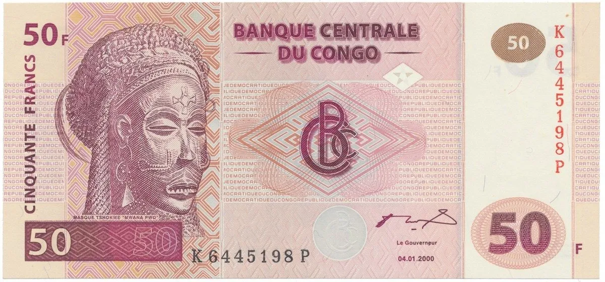 Kongo Dem. Republika, 50 Francs 2000, tisk HdM, P.91A