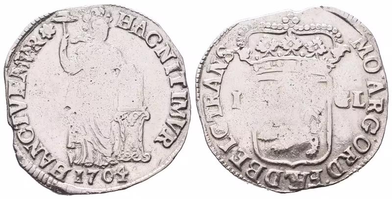 Nizozemí-Gelderland, 1 Gulden 1704
