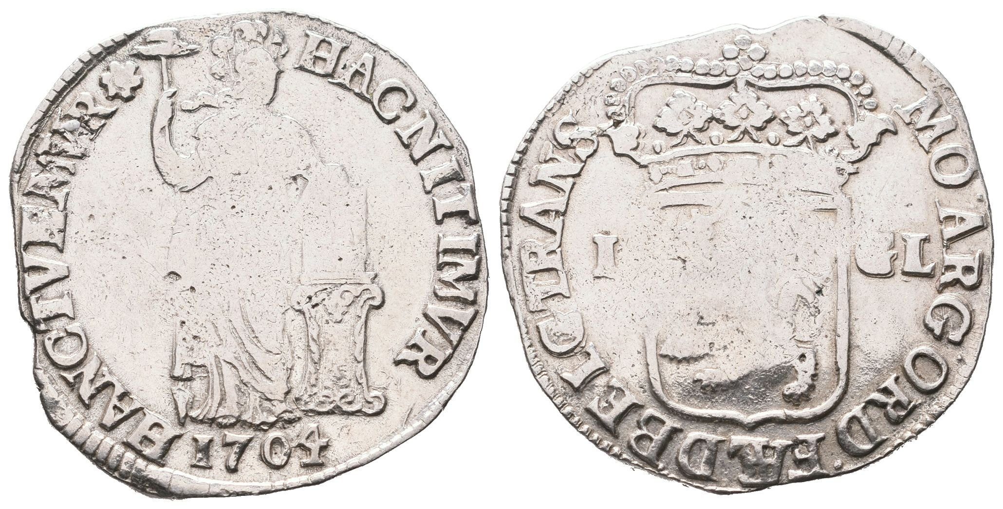 Nizozemí-Gelderland, 1 Gulden 1704