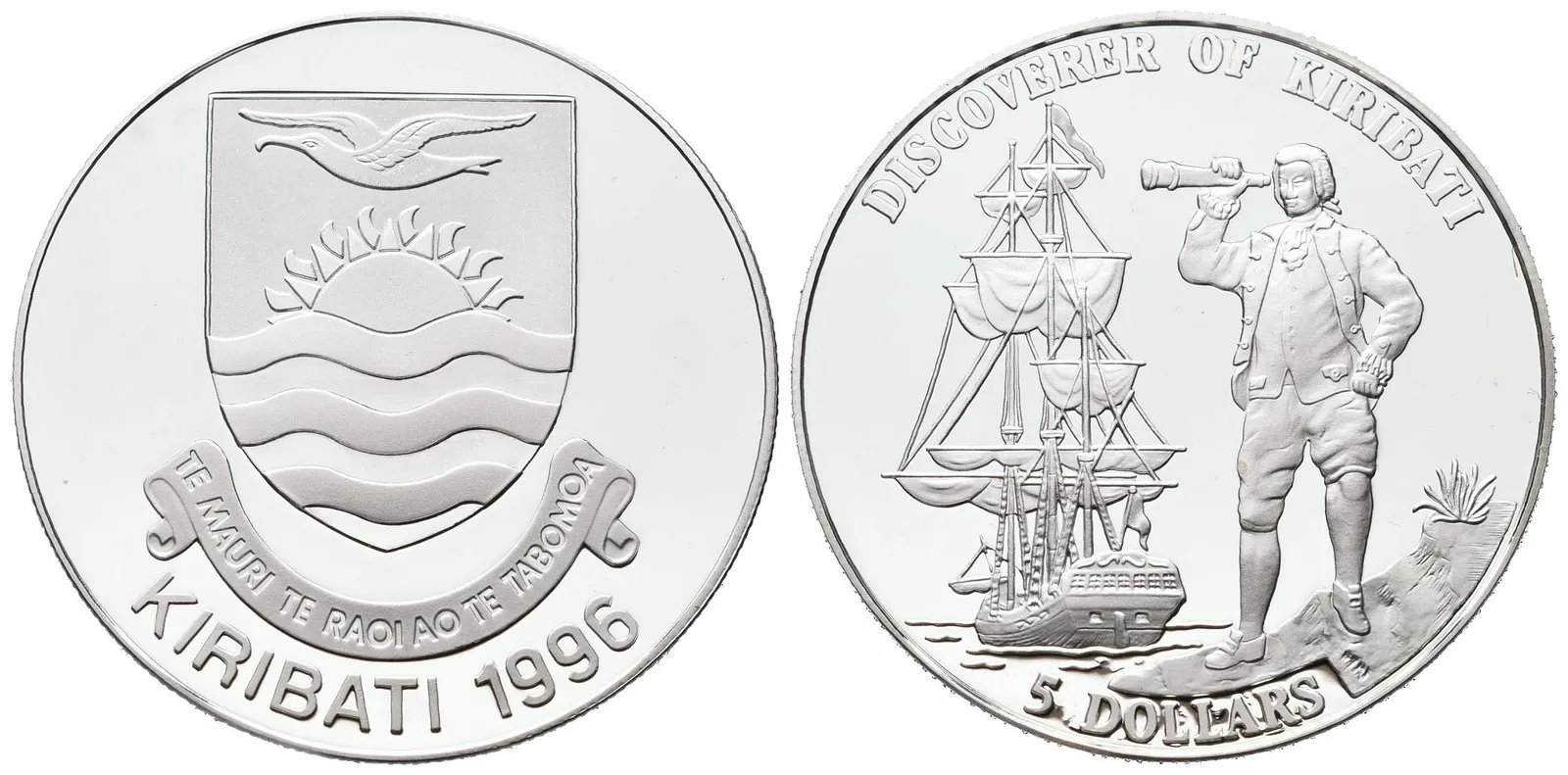 Kiribati, 5 Dollars 1996 - Objevitel Kiribati