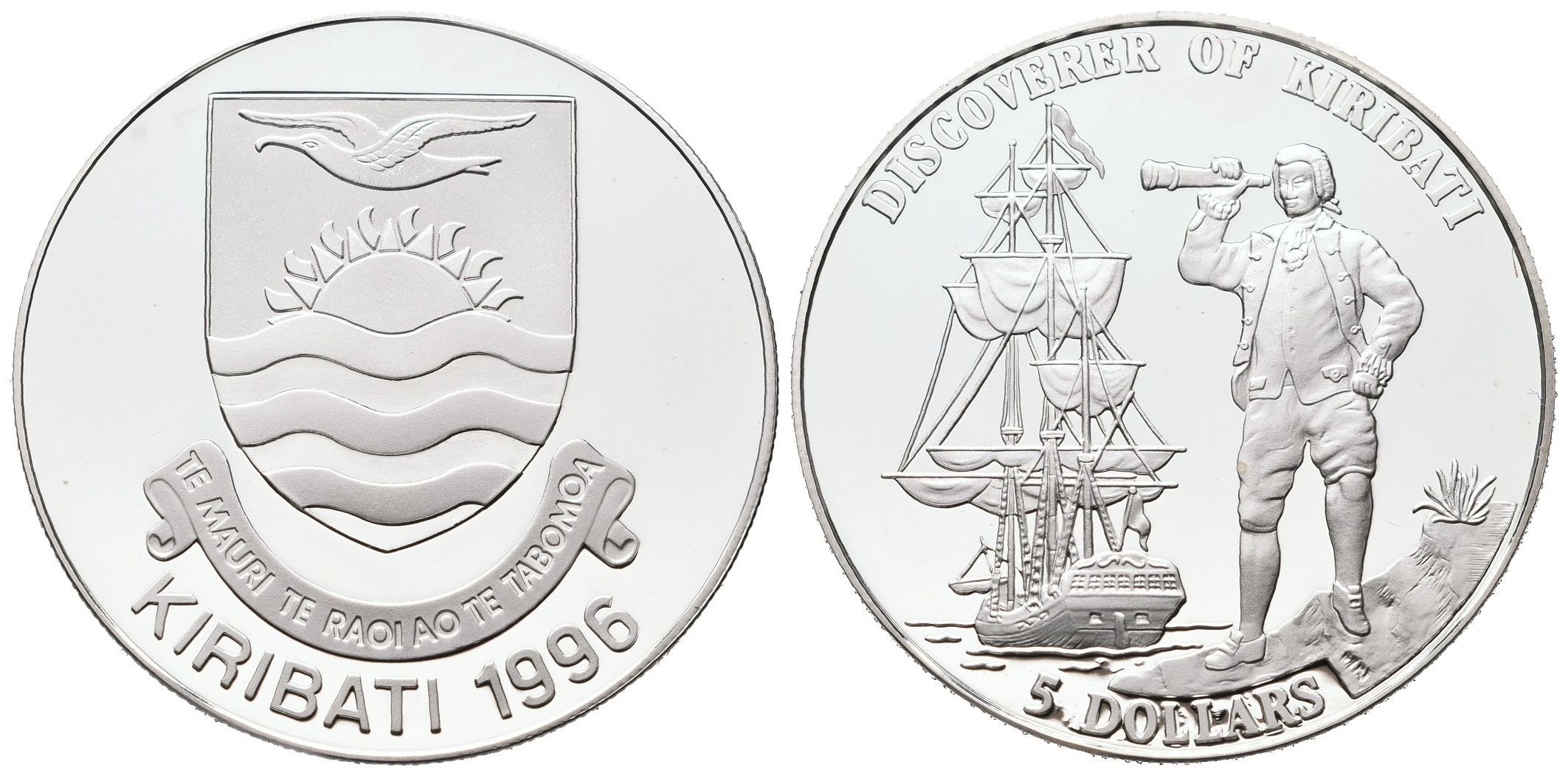 Kiribati, 5 Dollars 1996 - Objevitel Kiribati