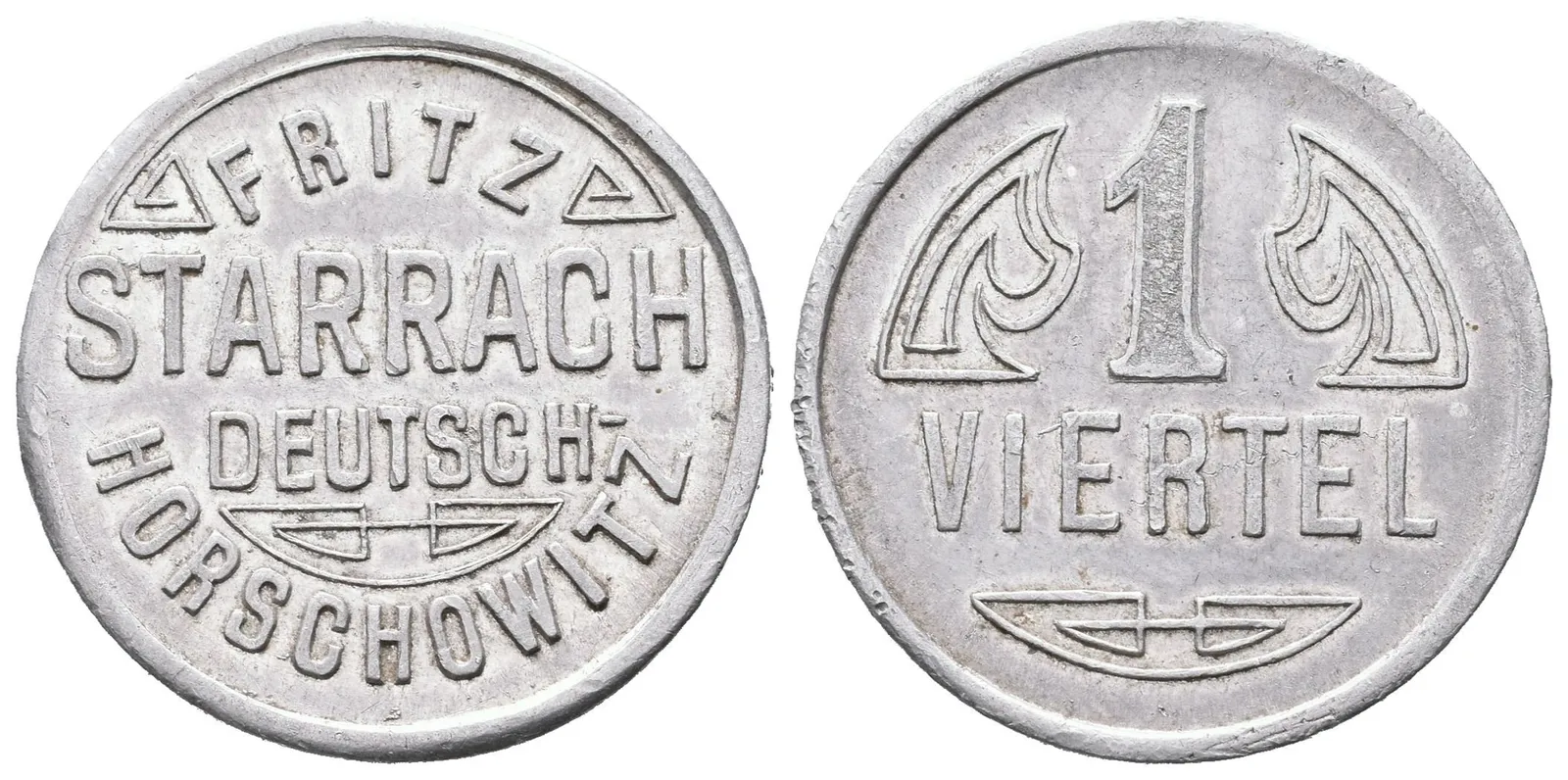 Hořovičky / Deutsch Horschowitz - Fritz Starrach, známka na věrtel chmele, — 1