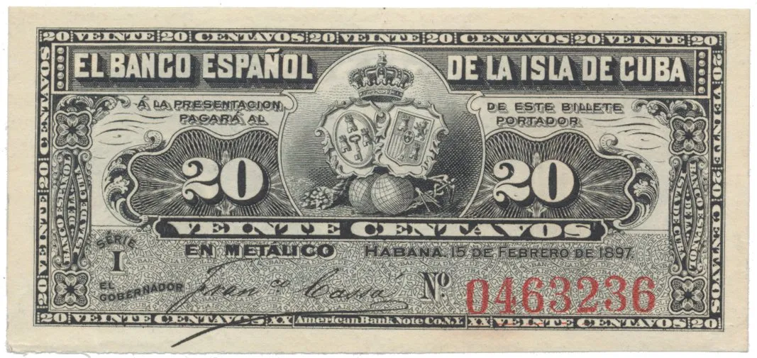 Kuba, 20 Centavos 1897, P.53a