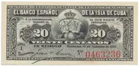 Kuba, 20 Centavos 1897, P.53a