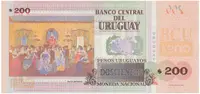 Uruguay, 200 Pesos Uruguayos 2015, P.96a - fotografie 2