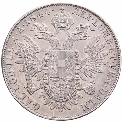 Tolar 1844 A, pěkná zachovalost, patina, zbytky lesku