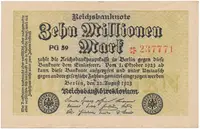 Německo, 10 Millionen Mark 1923, Ro.105d
