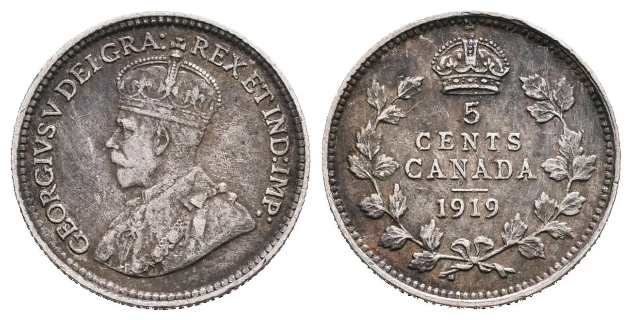 Kanada, 5 Cent 1919