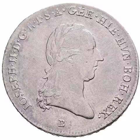 1/4 Tolar křížový 1790 B, Kremnica, pěkná zachovalost, patina, škr.