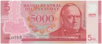 Paraguay, 5000 Guaranies 2017, plastová, P.234c
