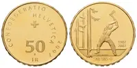 Švýcarsko, 50 Frank 2007 - 100. výročí Švýcarské národní banky