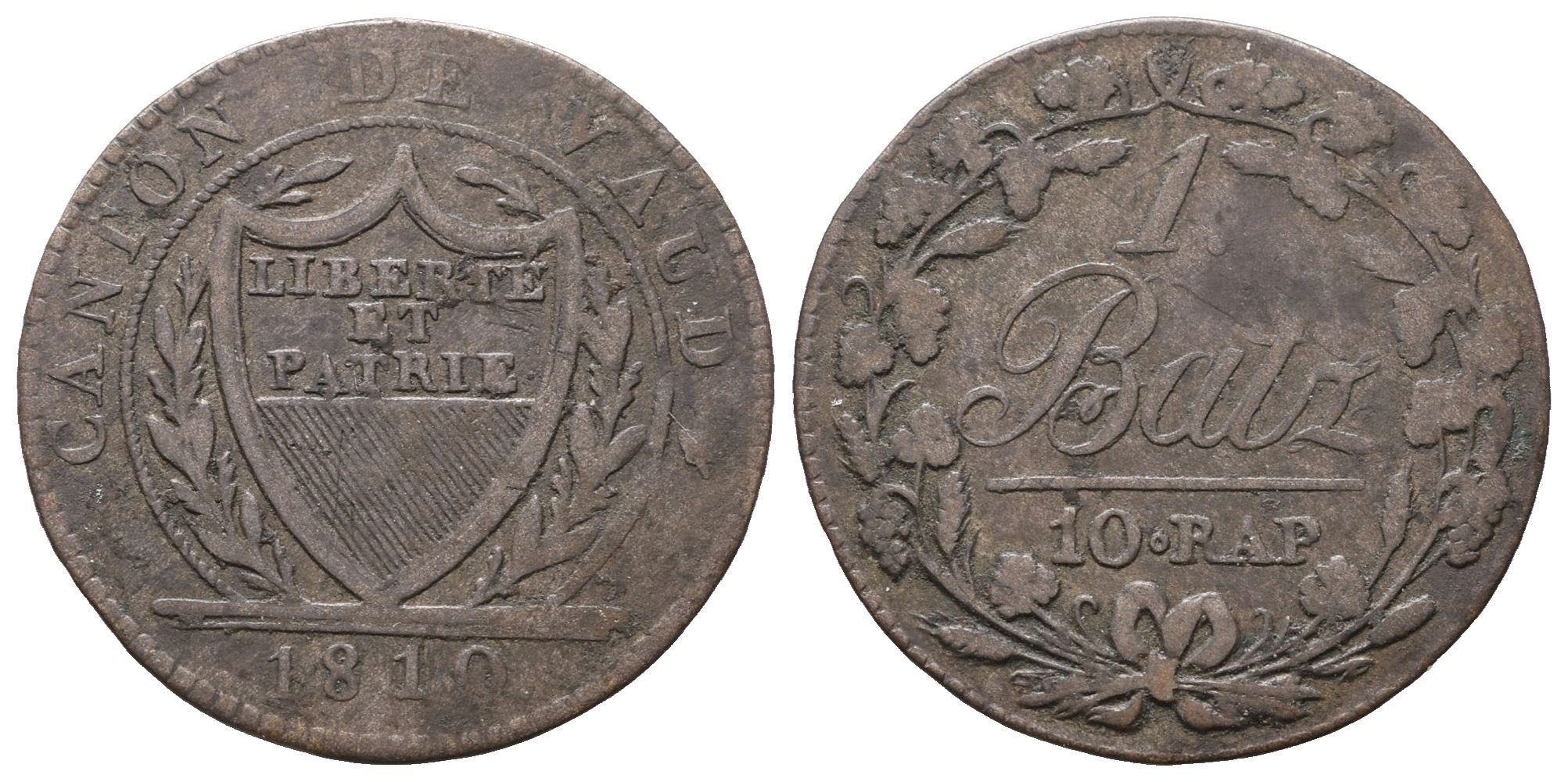 Švýcarsko - Vaud, Batzen 1810