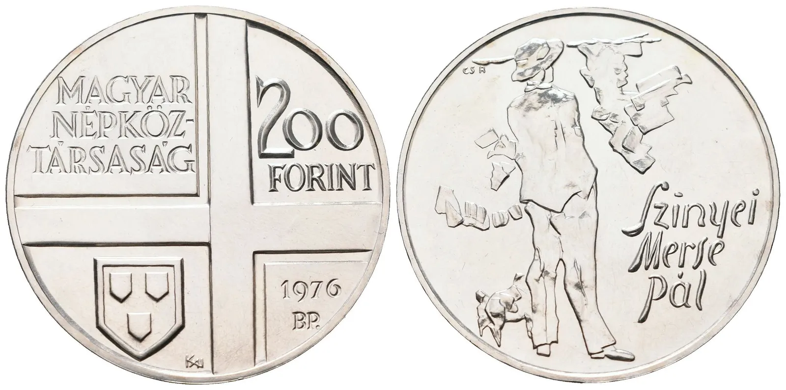 Maďarsko, 200 Forintů 1976 - Pál Szinyei Merse