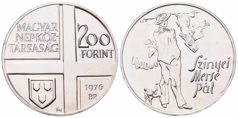 Maďarsko, 200 Forintů 1976 - Pál Szinyei Merse