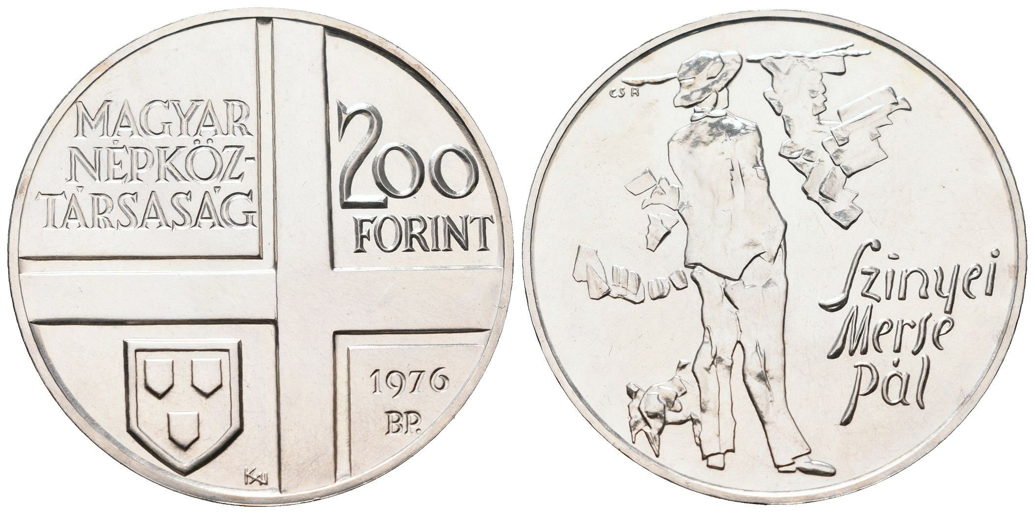 Maďarsko, 200 Forintů 1976 - Pál Szinyei Merse