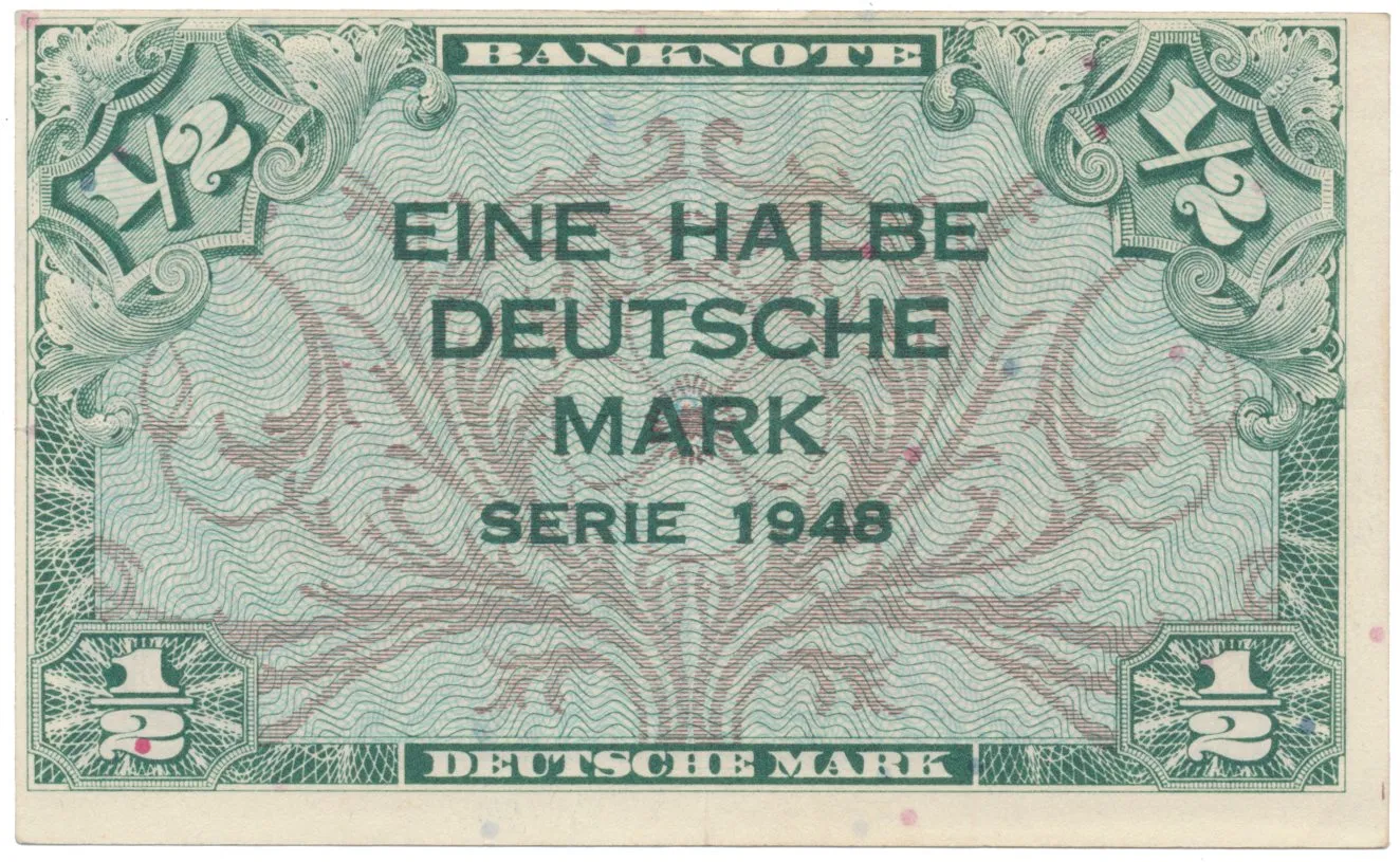 Německo - NSR, 1/2 DM 1948, Ros.230