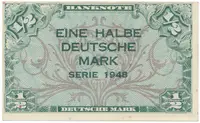Německo - NSR, 1/2 DM 1948, Ros.230