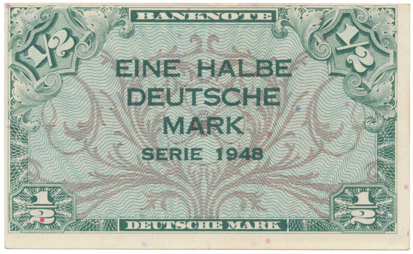 Německo - NSR, 1/2 DM 1948, Ros.230