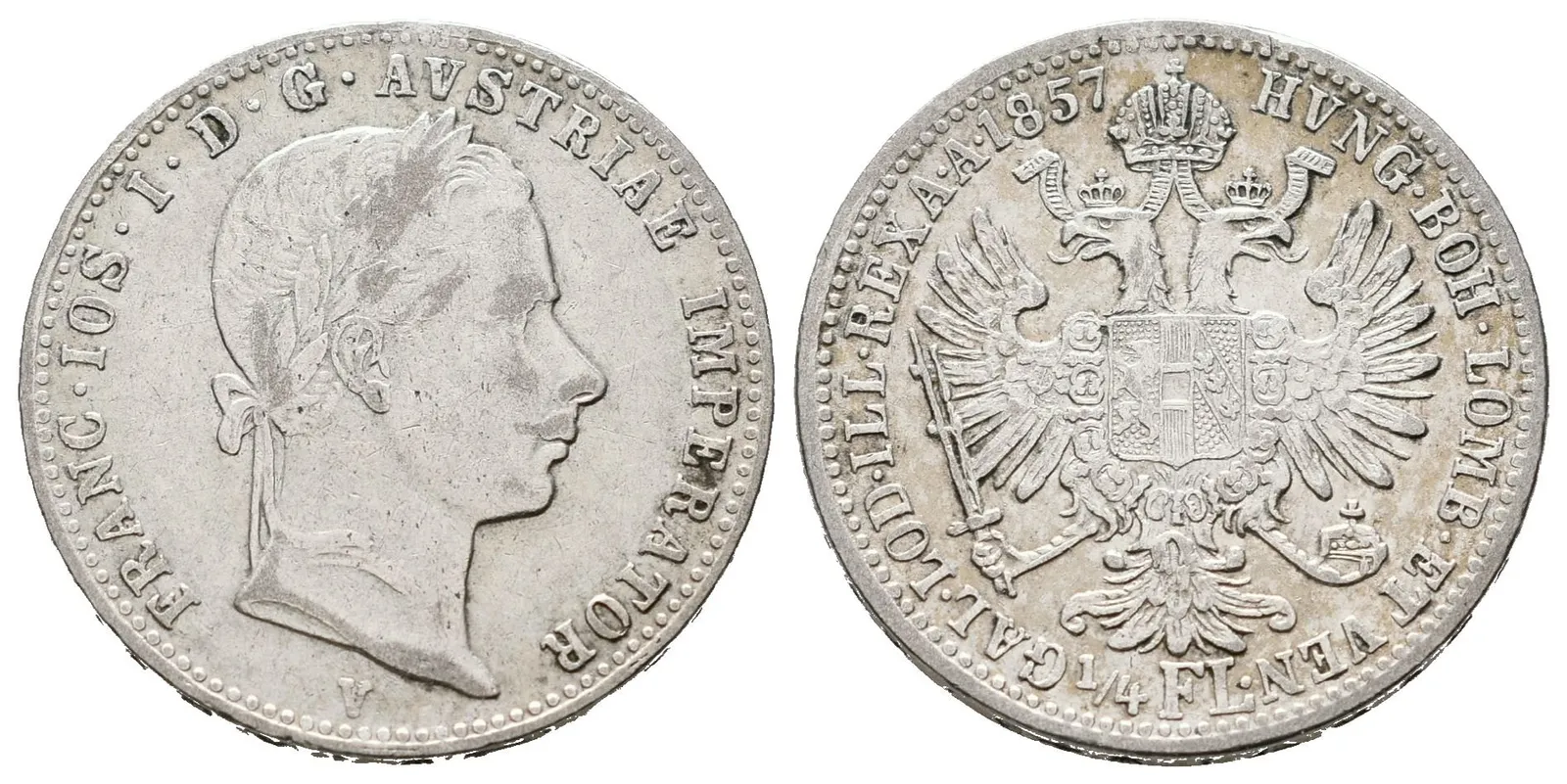 1/4 Zlatník 1857 V
