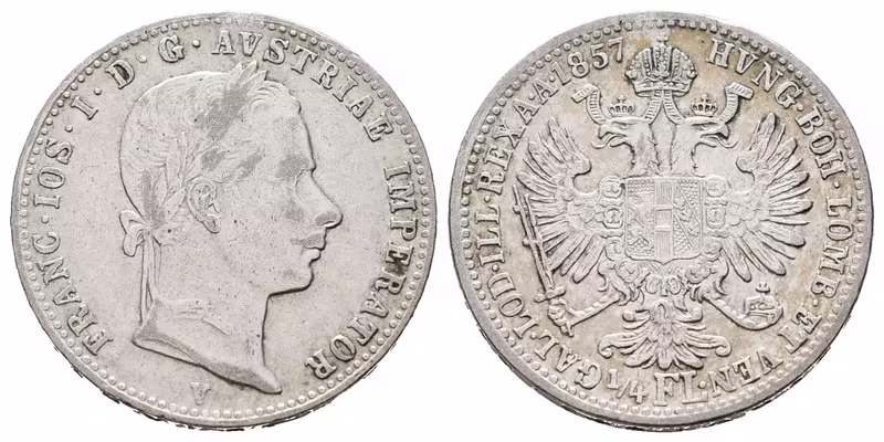 1/4 Zlatník 1857 V