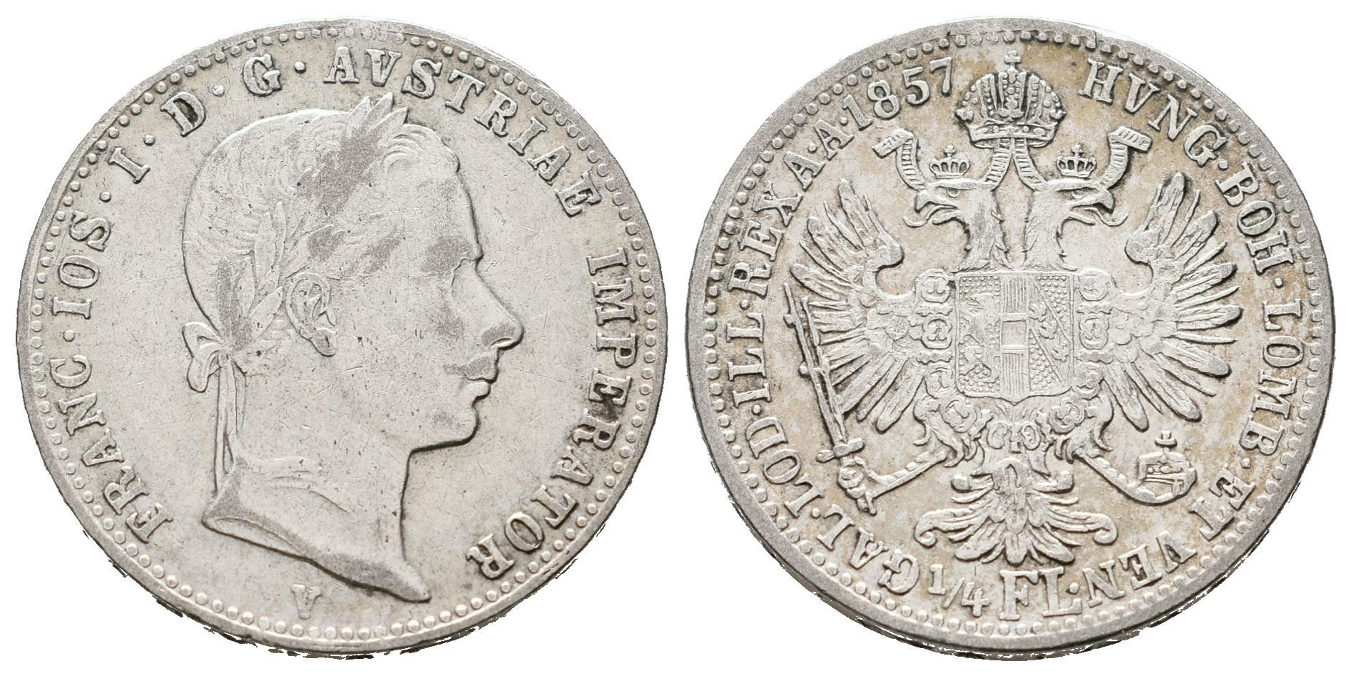 1/4 Zlatník 1857 V