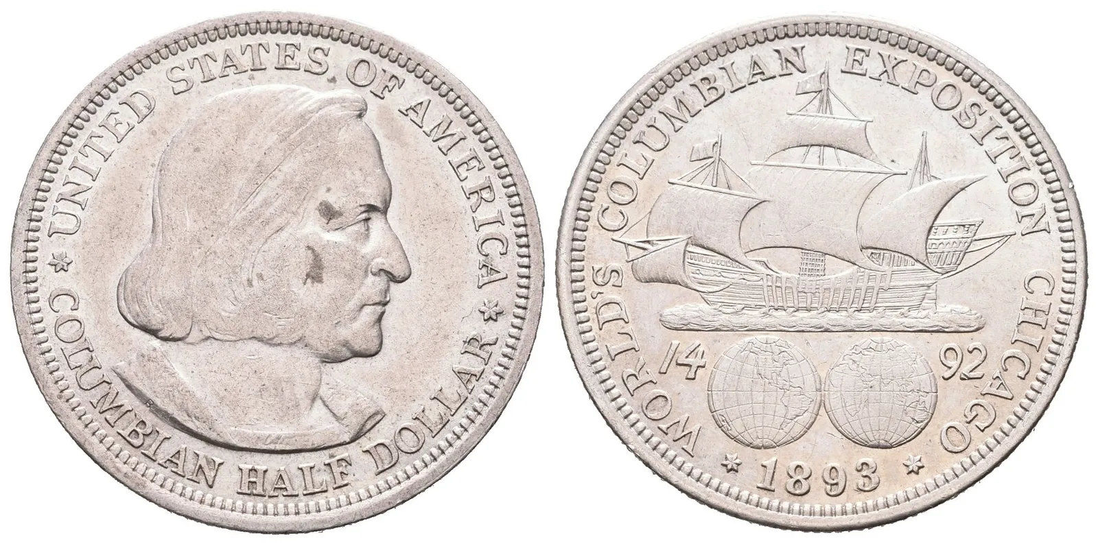 USA, 1/2 Dollar 1893 - Světová výstava