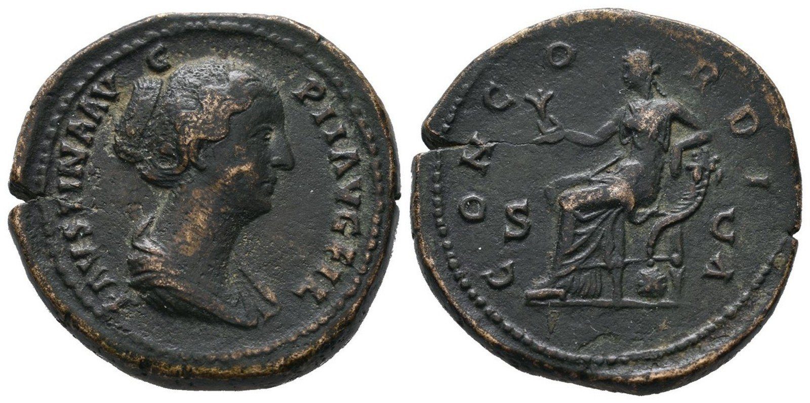 Faustina junior, As, RIC.1087
