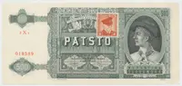 500 Koruna 1941/1945, kolkovaná, SPECIMEN, Hej.64a.S1