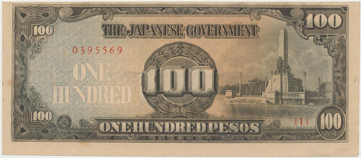 Filipíny - japonská okupace, 100 Pesos (1944), P.112a