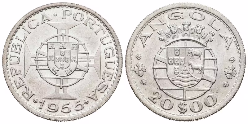 Portugalská Angola, 20 Escudos 1955