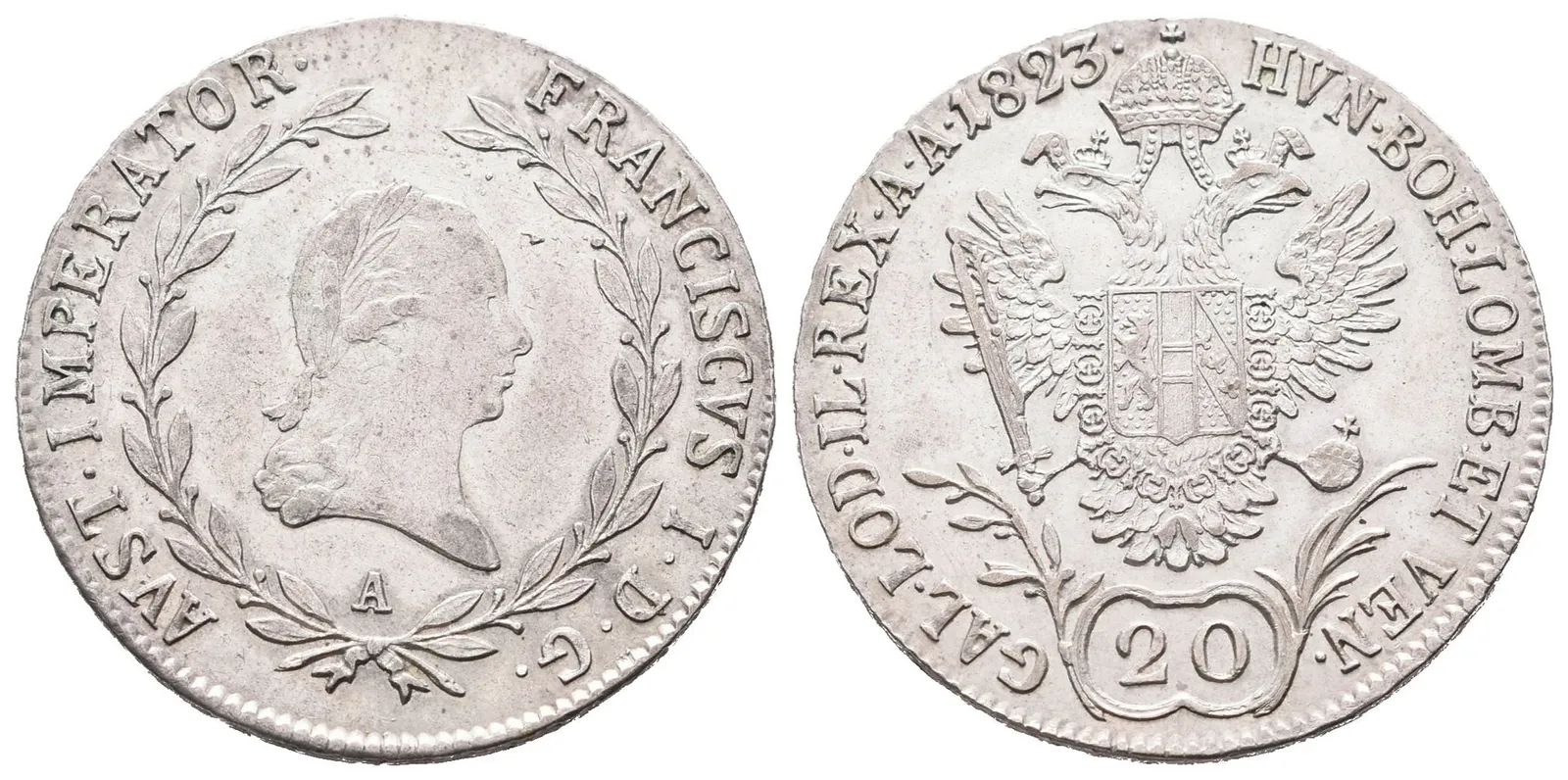 František II., 20 Krejcar 1823 A