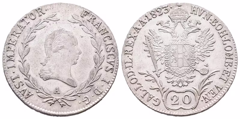 František II., 20 Krejcar 1823 A